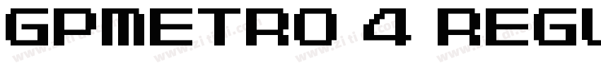 GPMetro 4 Regular字体转换